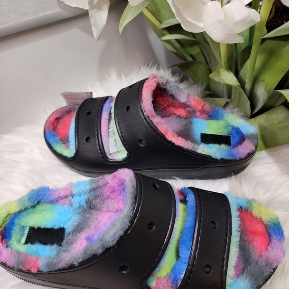 Crocs CLASSIC COZZZY SPRAY DYE SANDAL mens13 main image 5